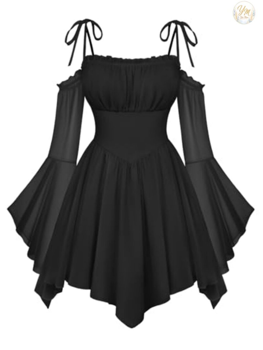 Renaissance Fairy Dress A Line Boho Corset Off Shoulder Chiffon Cosplay